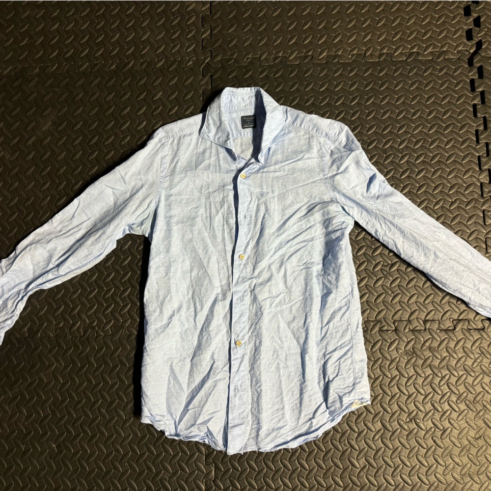 Linen dress shirt Connolly Blue 40R
